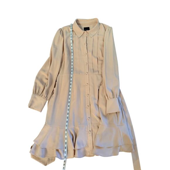 NEW Alex Marie Women's Sand Long Sleeve Jesse Button Up Dress Size 16 - Picture 8 of 12
